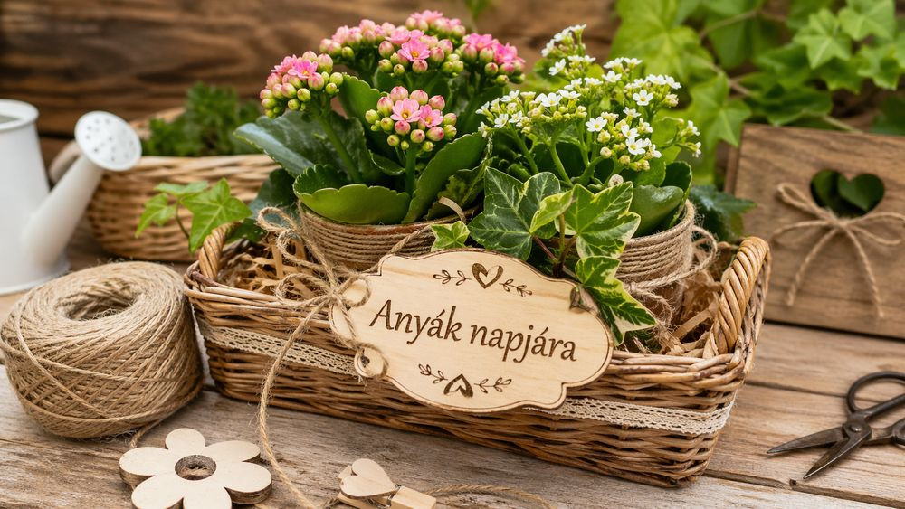 anyák napi ajándékkosár házilag