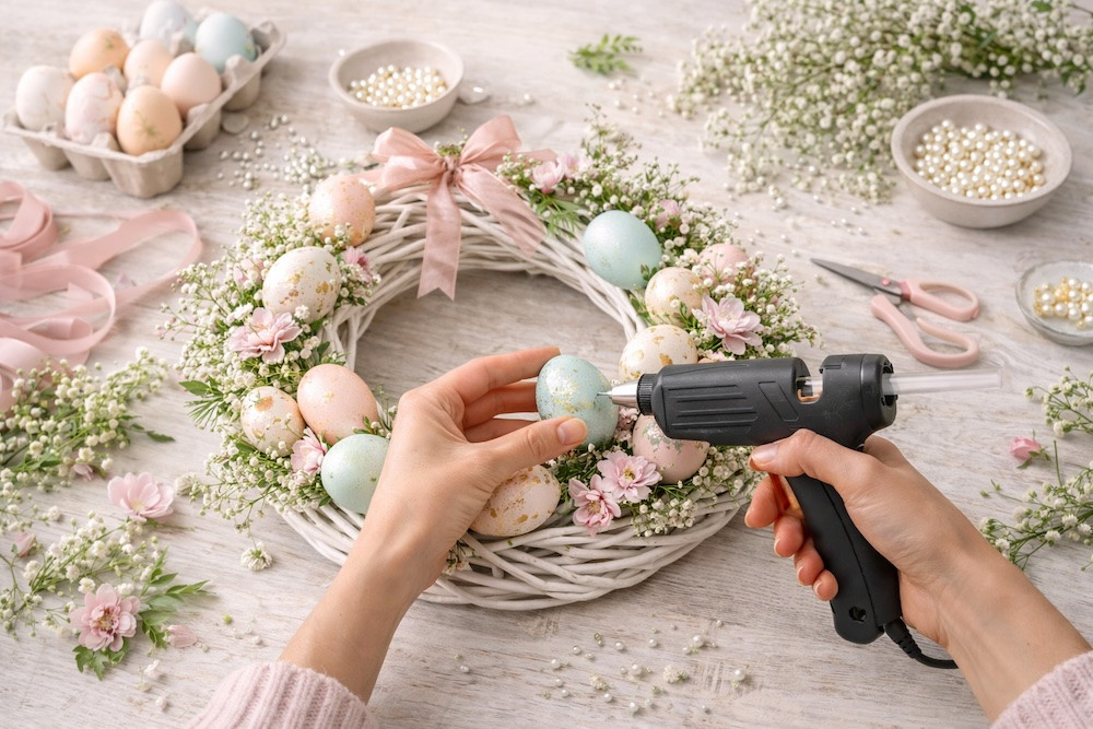 Húsvéti asztaldísz készítése kezdőknek lépésről-lépésre