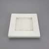 Kép 1/6 - Dekorációs fa tál fehér négyzet 20x20cm