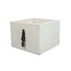 Dekoláda fehér kocka fogantyúval 11*11*8cm