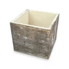 Dekoláda szürkésbarna koptatott kocka 9x9cm