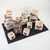 Kép 3/3 - Dekoláda rusztikus kocka szívecskével 9x9cm