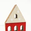 Kép 3/5 - Házikó csillagos piros-fehér 19cm