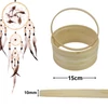 Kép 1/2 - Fa karika álomfogóhoz, makraméhoz 15cm*1cm 10db/csomag