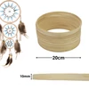 Kép 1/3 - Fa karika álomfogóhoz, makraméhoz 20cm*1cm 10db/csomag
