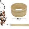Kép 1/2 - Fa karika álomfogóhoz, makraméhoz 26cm*1cm 10db/csomag