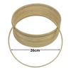 Kép 2/2 - Fa karika álomfogóhoz, makraméhoz 26cm*1cm 10db/csomag
