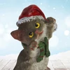 Kép 8/9 - Kerámia cicus mikulás sapkában 4 féle