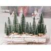 Kép 6/8 - Dekor fenyőfa zöld 10cm 10db/csomag