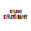 Matrica - Boldog születésnapot átlátszó matricák 24db/lap