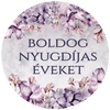 Kép 2/4 - Matrica - Nyugdíjas kerek matricák 15db/lap