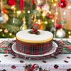 Kép 2/2 - Műanyag kerek tálca Merry Christmas 33cm