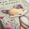 Nyomtatott fa tábla - Na szia Tavasz 13x24,3cm