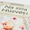 Nyomtatott fa tábla - Na szia Húsvét 13x24,3cm