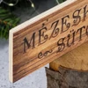 Nyomtatott fa nyíl - Mézeskalács sütöde 30cm