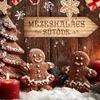 Nyomtatott fa nyíl - Mézeskalács sütöde 30cm