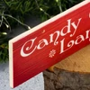 Nyomtatott fa nyíl - Candy Cane Lane 30cm