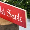 Nyomtatott fa nyíl - Északi sark piros 30cm
