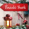 Nyomtatott fa nyíl - Északi sark piros 30cm