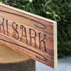Nyomtatott fa nyíl - Északi sark barna 30cm