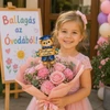 Nyomtatott dekorkarton - Ballagási maci 2db