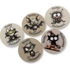 Nyomtatott fa tábla - Happy halloween szett 5db/csomag