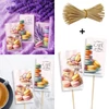 Nyomtatott fa tábla  - Macaronos táblák 3db/csomag