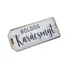 Nyomtatott dekorkarton - Boldog karácsonyt fehér biléta 5db/csomag