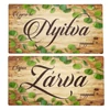 Nyomtatott fa tábla - Zárva-Nyitva - 2 oldalas 24,3x13cm