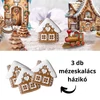 Kép 2/2 - Nyomtatott dekorkarton - Mézeskalács kunyhó 3db/csomag