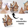 Kép 2/2 - Nyomtatott dekorkarton - Mézeskalács házikó 15cm