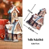 Kép 1/3 - Nyomtatott dekorkarton - Mézeskalács magas ház 9x17cm