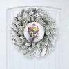 Nyomtatott fa tábla koszorú közép - Faltörő grincs 11,8cm