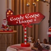Kép 3/5 - Nyomtatott dekorkarton - Candy Cane Lane útjelző 26cm