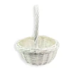 Fonott kosár fehér 38cm - kerek