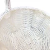 Fonott kosár fehér 38cm - kerek