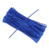 Kép 1/3 - Csillámos zsenília drót - kék 100db/cs