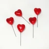 Kép 6/6 - Szív pick piros  3,5x4cm 5db/cs.
