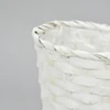 Bambusz kaspó fehér 16cm