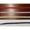Fekete pamut csipke 1cm*20méter