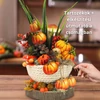 Kép 1/2 - Csináld magad! - Őszköszöntő gombás-tökös dísz 18cm fa korongon