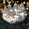 Kép 1/5 - Csináld magad! - Őzikés ezüst adventi koszorú