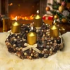 Kép 1/2 - Csináld magad! - Masnis terméses arany adventi koszorú