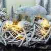 Kép 3/5 - Csináld magad - Jegesmedvés adventi koszorú LED világítással