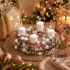 Csináld magad! - Terméses fehér adventi koszorú 24cm