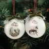 Kép 1/4 - Merry Christmas lapos gömb karácsonyi fadíszek 2db