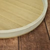 Kép 4/5 - Fa tálca 35cm fehér/natúr