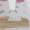 Kép 3/6 - Formás talpas fenyő  csillámos - Rózsaszín 2db/szett-KIFUTÓ