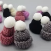 Mini kötött sapka fehér 12db/cs