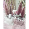 Fehér zsenília pompon 1,5cm 100db/csomag
